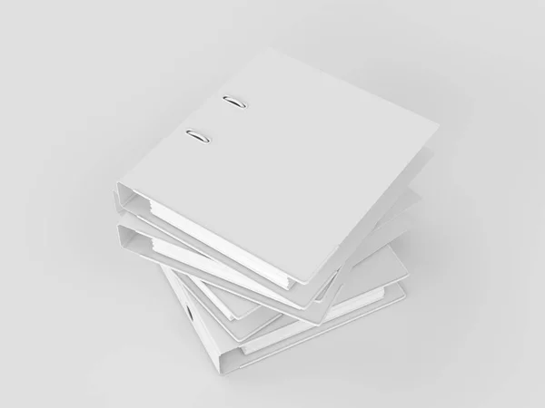 White Stationery & Branding Mockup. Material de escritório, Gadgets. Ilustração 3D — Fotografia de Stock