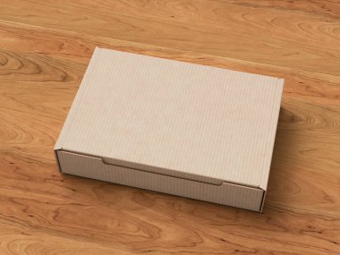 Karton kutu. Kadar alay et. 3D çizim