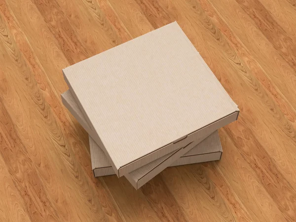 Cardboard box. Mock Up. 3D illustration — Stock Photo, Image