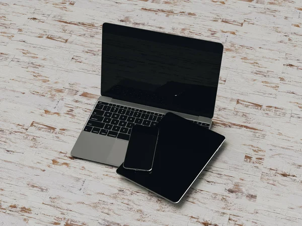 Ofis kurumsal mockup tasarım. 3D çizim