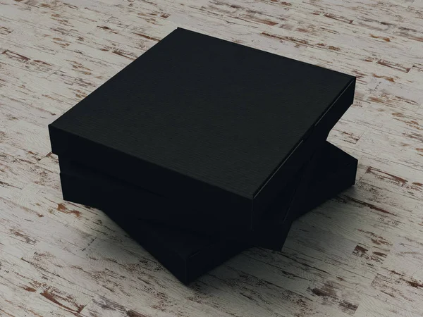 Cardboard box. Mock Up. 3D illustration