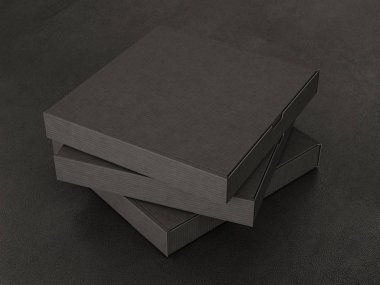 İleti örneği mockup sahne marka. 3D çizim