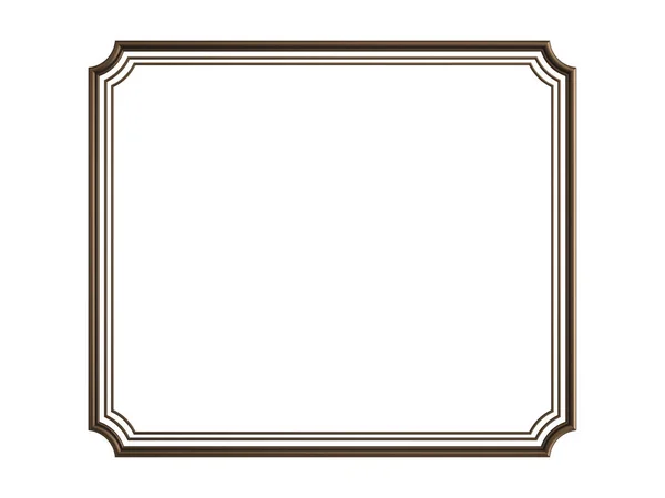Adorno Bronce sobre fondo blanco. Aislado —  Fotos de Stock