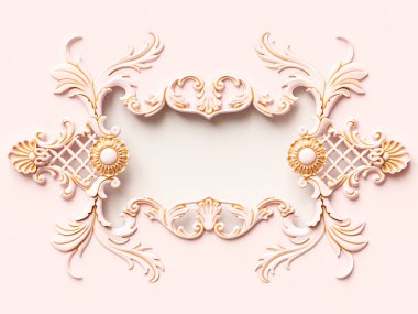 Süslü kolleksiyon kartı. Arkaplan