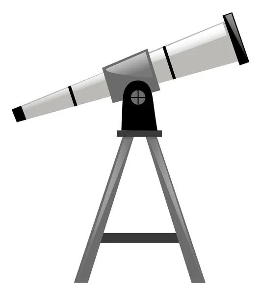 Telescoop met driehoek stand — Stockvector