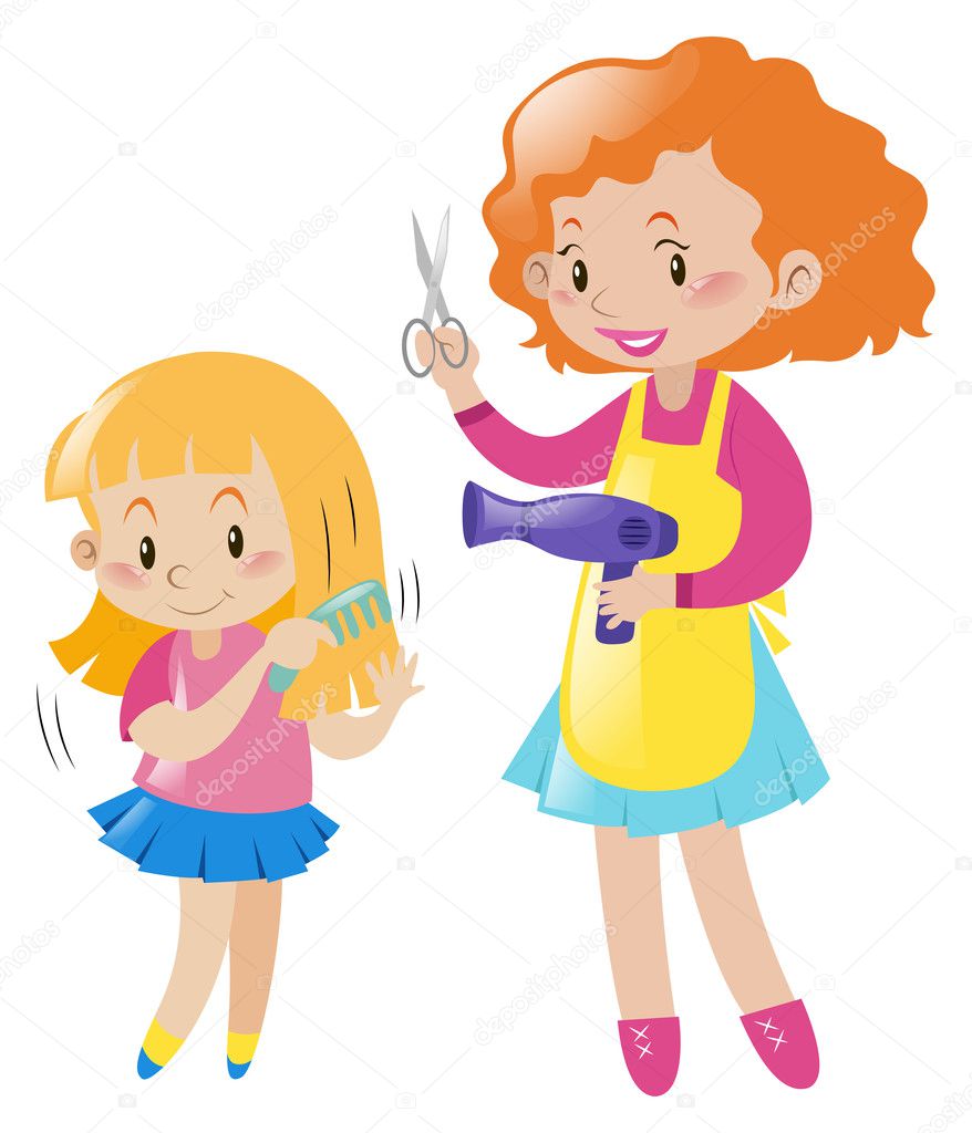 Dibujo peinandose imágenes de stock de arte vectorial | Depositphotos Dibujo peinandose imágenes de stock de arte vectorial | Depositphotos