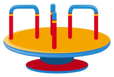 Beyaz arka plan üzerinde Roundabout