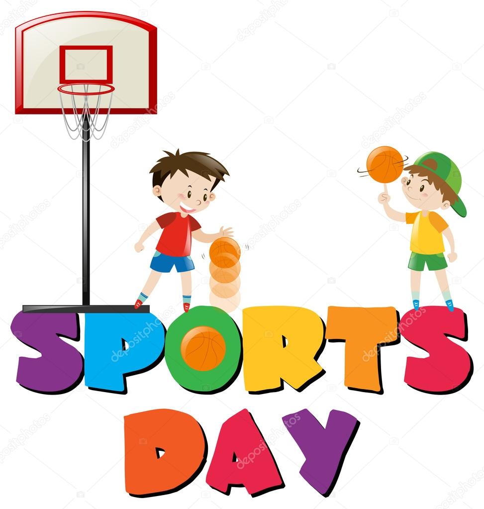 Clipart School Sports Day Sports Day Poster With Boys Playing