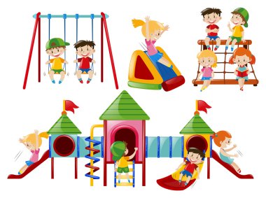 Çocuklar farklı PlayStation oynarken