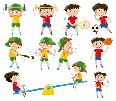 Çocuklar farklı spor yapıyor