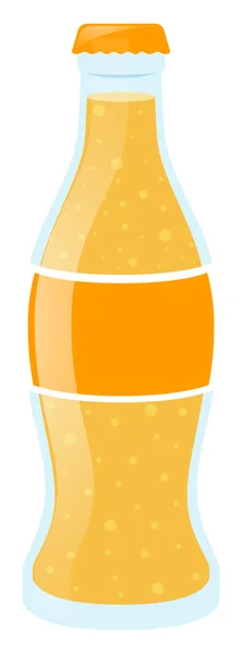 Soda jaune en bouteille — Image vectorielle