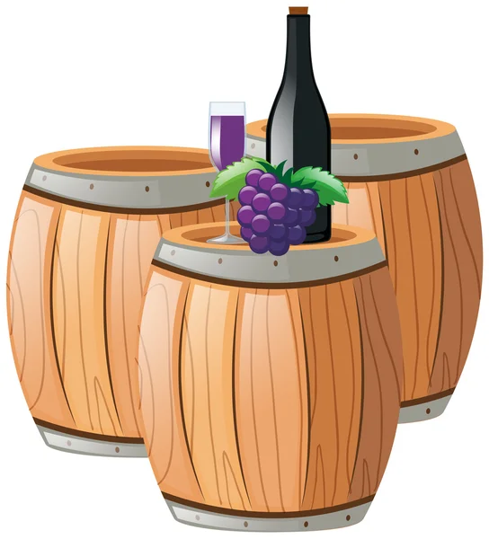 Varil üzerinde üzüm suyu