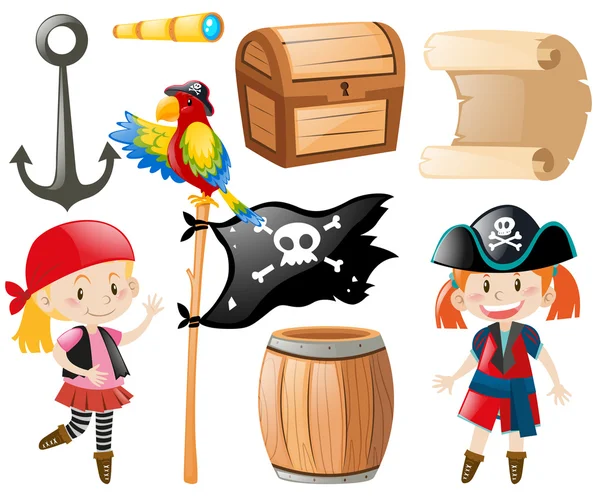 Korsan korsan ve başka bir öğe ile ayarla