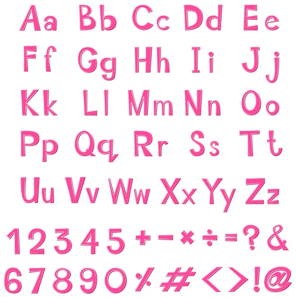 Schriftdesign in rosa Farbe — Stockvektor