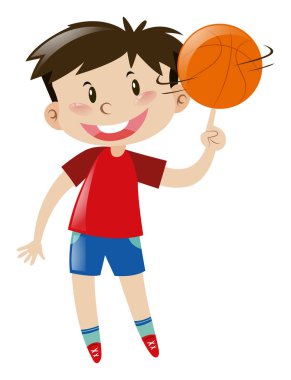 üstünde parmak çocuk iplik basketbol
