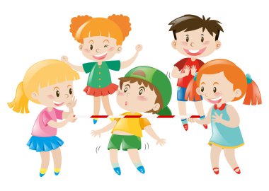 Erkek ve kız oyun oynama