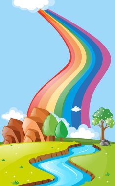 Gökkuşağı Nehri ile sahne