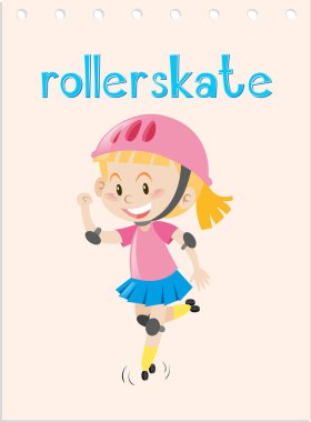 Çocuk çatıydı ile Wordcard