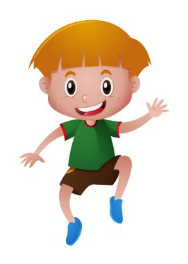 Mutlu çocuk kadar atlama