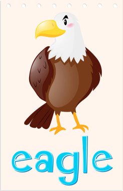 Wordcard ile vahşi kartal