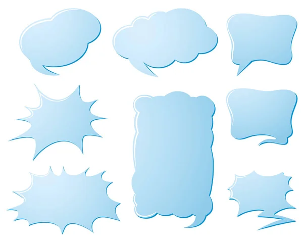 Speech bubble templates on white background — Stock Vector