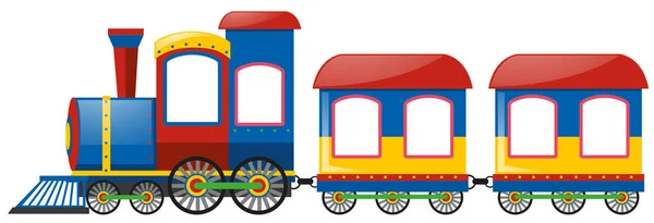Pociąg z dwóch wózków — Wektor stockowy