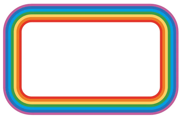 Рамка с радугой — стоковый вектор