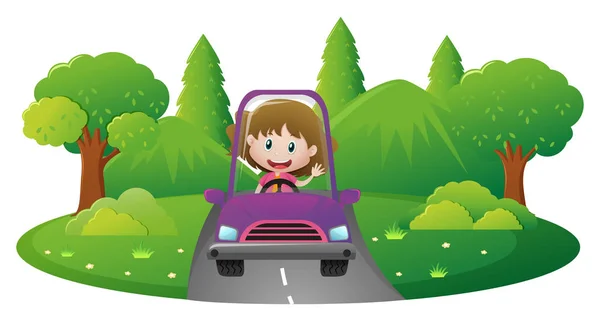 Girl driving car Vector Art Stock Images | Depositphotos Girl driving car Vector Art Stock Images | Depositphotos