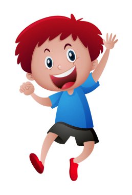Mutlu çocuk kadar atlama