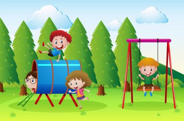 Bir sürü Çocuk Bahçesi sahne