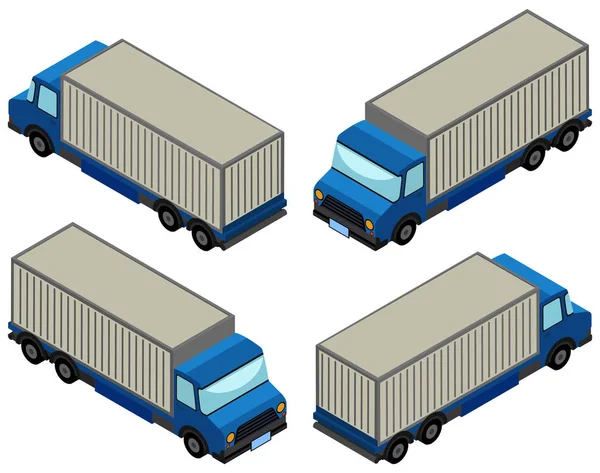 3D-ontwerp voor vrachtwagen trucks — Stockvector