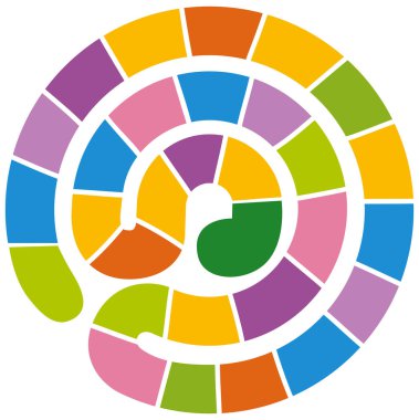 Sarmal tasarım ile renkli blok