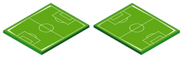 3D-Design für Fußballplatz — Stockvektor