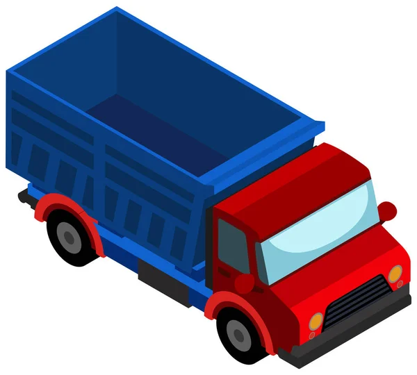 3D дизайн для червоної вантажівки — стоковий вектор