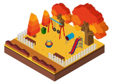 sonbaharda Bahçesi için 3D tasarım
