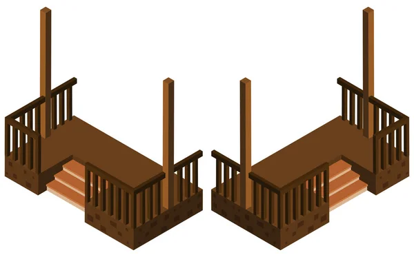 3D konstrukce pro schody — Stockový vektor