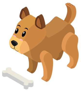 köpek yavrusu için 3D tasarım