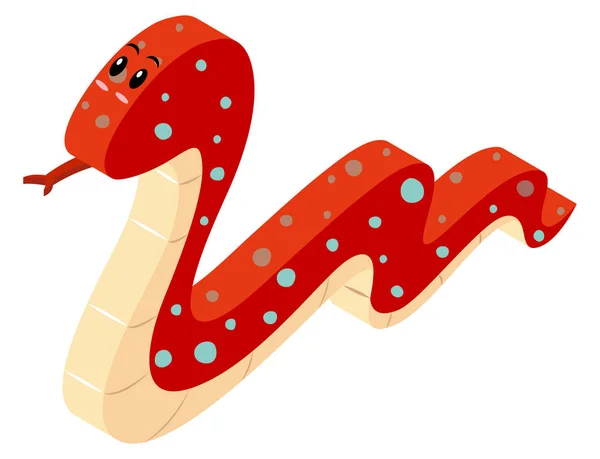 Design 3D para serpente chocalho —  Vetores de Stock