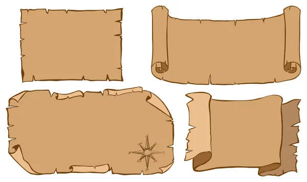 Eski kağıtlar için farklı tasarım — Stok Vektör