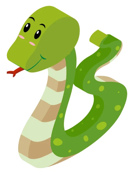 Diseño 3D para serpiente sonajero — Archivo Imágenes Vectoriales