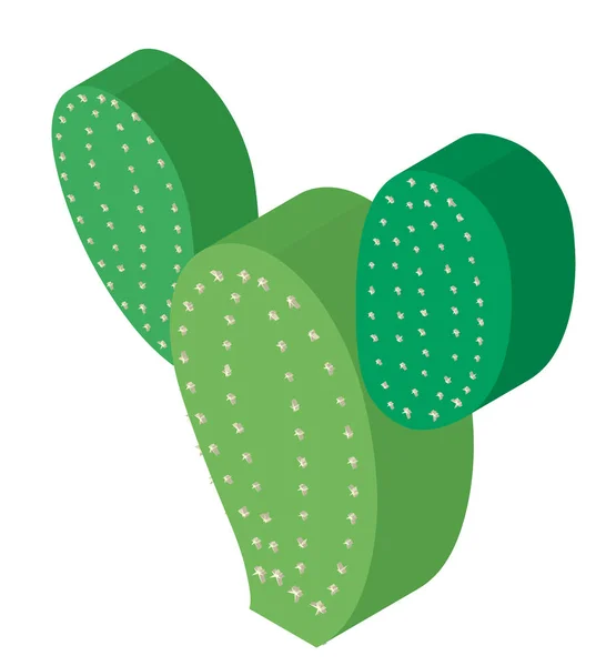 Diseño 3D para planta de cactus — Vector de stock