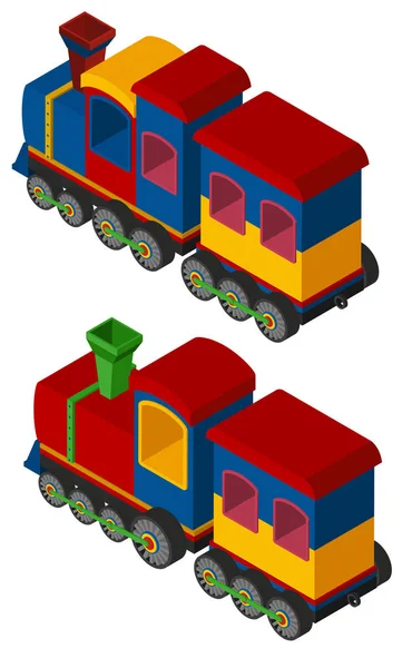 Design 3D para trens — Vetor de Stock