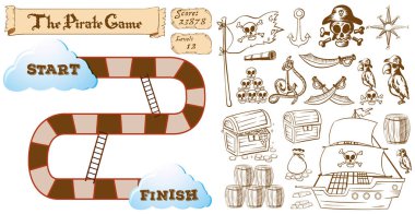 Korsan temalı oyun şablonu