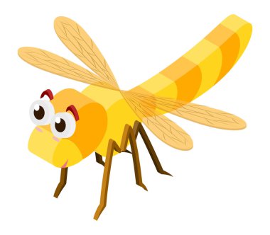 yusufçuk sarı renkte için 3D tasarım