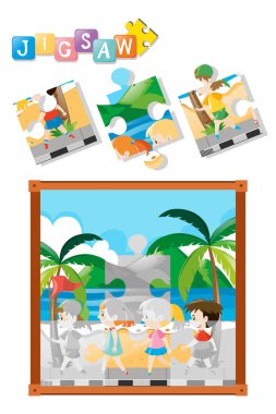 Parçalı bulmaca oyun çocuklu yürüme