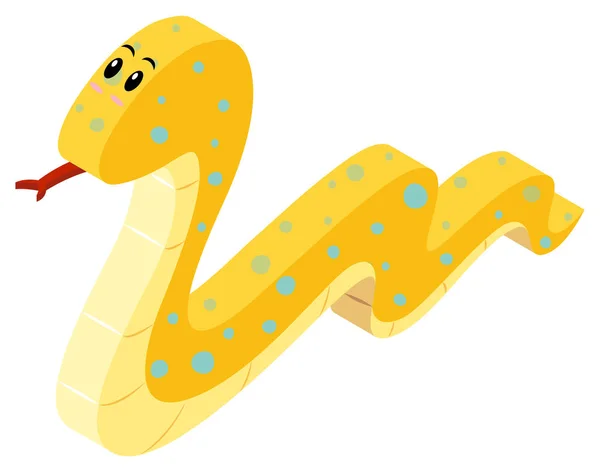 3D-s tervezés csörgés kígyó — Stock Vector