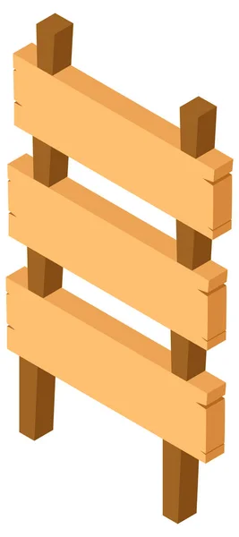 3D-дизайн для дерев'яного знака — стоковий вектор