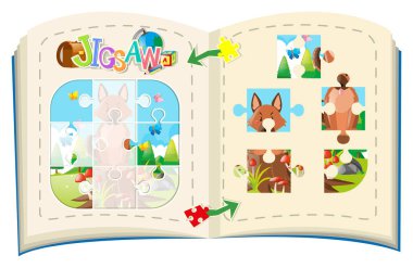 Fox günlük Jigsaw parçaları