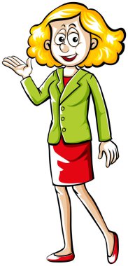 İşkadını yeşil ceketli