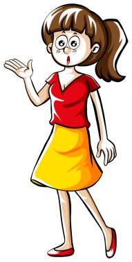 İnsan karakteri güzel kadın için hazırlanması